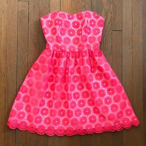 Lilly Pulitzer Neon Pink Pearl Dress Sz 00